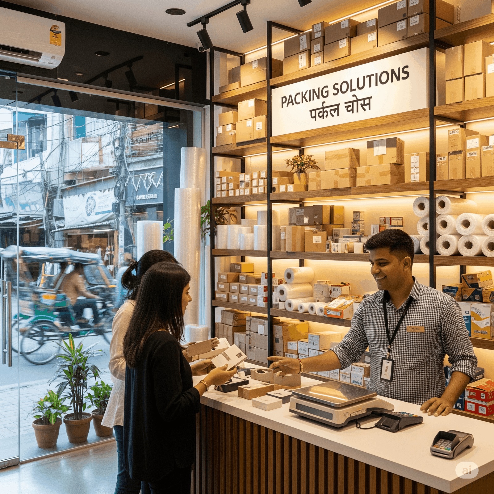 An abstract image representing the company's journey and growth